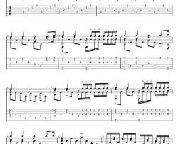 水边的阿狄丽娜吉他谱-指弹独奏谱-五线谱+六线谱