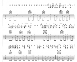 林志炫《哭砂》吉他谱(A调)-Guitar Music Score