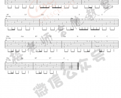 暗杠《童话镇 指弹 》吉他谱(C调)-Guitar Music Score