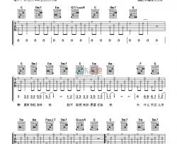 周杰伦《彩虹》吉他谱-Guitar Music Score