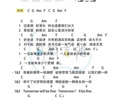 苏打绿《Tomorrow will be fine》吉他谱(C调)-Guitar Music Score