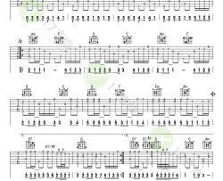 菊次郎的夏天吉他谱-C调指弹谱-久石让-六线谱高清版
