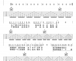 陈升《恨情歌》吉他谱(A调)-Guitar Music Score