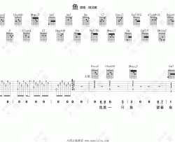姚贝娜《鱼》吉他谱(F调)-Guitar Music Score