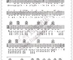 陈瑞《白狐》吉他谱-Guitar Music Score