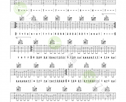 名曲《卡农 简单版  指弹 》吉他谱-Guitar Music Score