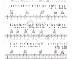刘若英《后来》吉他谱(降E调)-Guitar Music Score