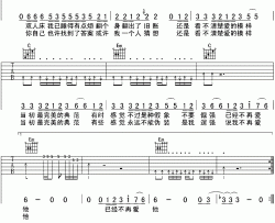 黄铃凯《一个人》吉他谱-Guitar Music Score