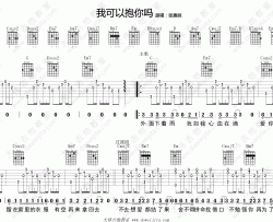 张惠妹《我可以抱你吗》吉他谱(G调)-Guitar Music Score