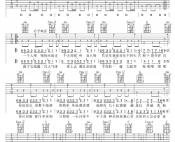《啷个哩个啷》吉他谱-鹏泊-C调原版弹唱六线谱-高清图片谱