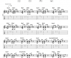 陶喆《Susan说》吉他谱(A调)-Guitar Music Score