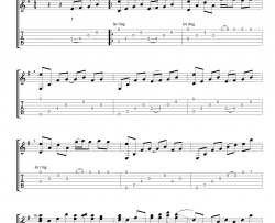 名曲《夜的钢琴曲 指弹 》吉他谱-Guitar Music Score