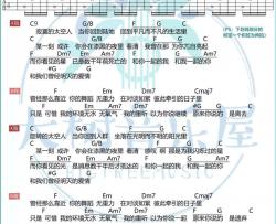 太空人吉他谱 C调和弦谱-吴青峰