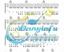 河流吉他谱-汪峰-《河流》G调弹唱六线谱-高清图片谱