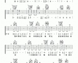 林俊杰《醉赤壁》吉他谱-Guitar Music Score