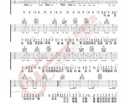 林俊杰《生生》吉他谱-C调图片伴奏六线谱-无限延音