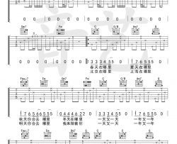 卢炎《流浪》吉他谱(C调)-Guitar Music Score
