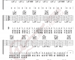 画吉他谱-邓紫棋-《画》C调简单版弹唱谱-高清六线谱
