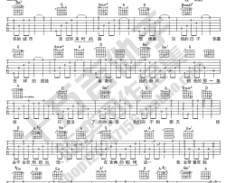 陈奕迅《好久不见》吉他谱(D调)-Guitar Music Score