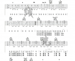 校长《带你去旅行》吉他谱(C调)-Guitar Music Score