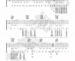 逃跑计划《夜空中最亮的星》吉他谱(C调)-Guitar Music Score