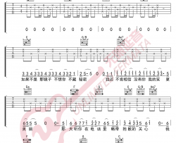 《爱笑的眼睛》吉他谱-林俊杰/徐若瑄-C调弹唱谱-高清六线谱