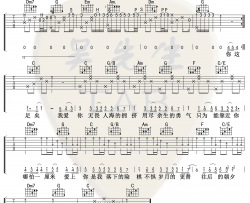 棉子《勇气》吉他谱(E调)-Guitar Music Score