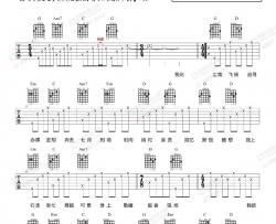 七月上吉他谱-JAM-简单版弹唱谱-高清版图片谱