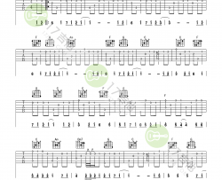 岸部真明《流行的云 简单版 》吉他谱(C调)-Guitar Music Score
