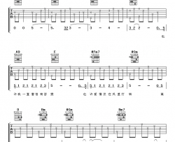 孙燕姿《逆光》吉他谱(A调)-Guitar Music Score