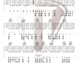 《我和我的祖国》吉他谱-王菲-C调原版六线谱-吉他弹唱教学