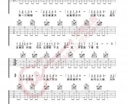 房东的猫《蝴蝶之夏》吉他谱(C调)-Guitar Music Score
