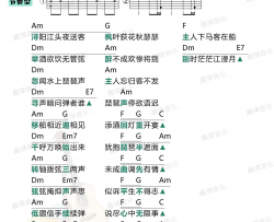 奇然,沈谧仁《琵琶行》吉他谱(C调)-Guitar Music Score