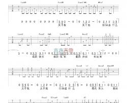 林宥嘉《关于我》吉他谱-Guitar Music Score