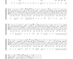 简单易学《梁祝》独奏六线谱|吉他谱|图片谱|高清|克莱德曼
