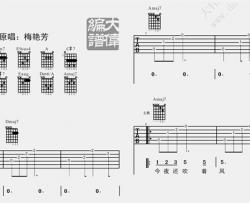梅艳芳《亲密爱人》吉他谱(B调)-Guitar Music Score