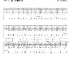 斯卡保罗集市指弹谱 C调简单版 吉他独奏谱 适合初学者
