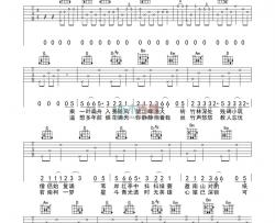 许嵩《南山忆》吉他谱-Guitar Music Score