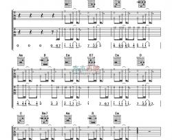 周杰伦《夜曲》吉他谱-Guitar Music Score