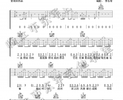 《三千个月亮》吉他谱-徐誉滕-C调原版弹唱谱-高清六线谱
