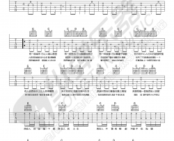程渤智,范炜《西安人的歌》吉他谱(B调)-Guitar Music Score