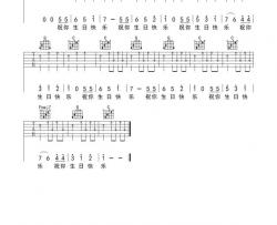 名曲《生日快乐 扫弦版 》吉他谱(C调)-Guitar Music Score