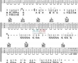 呼斯楞《鸿雁》吉他谱-Guitar Music Score