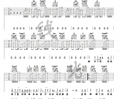 蒋雪儿《爱河》吉他谱(C调)-Guitar Music Score