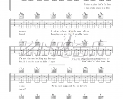 Adam,Green《We\'re Not Supposed to Be Lovers》吉他谱-Guitar Music Score