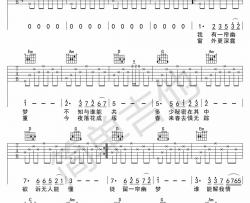 许茹芸《一帘幽梦》吉他谱-Guitar Music Score