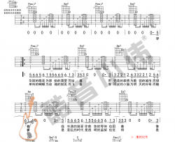 李荣浩《模特》吉他谱(C调)-Guitar Music Score