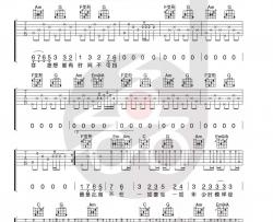 陈鸿宇《一如年少模样》吉他谱(F调)-Guitar Music Score