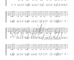 周杰伦《淡水海边 指弹 》吉他谱-Guitar Music Score