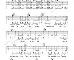 Avril《When You\'re Gone》吉他谱-Guitar Music Score